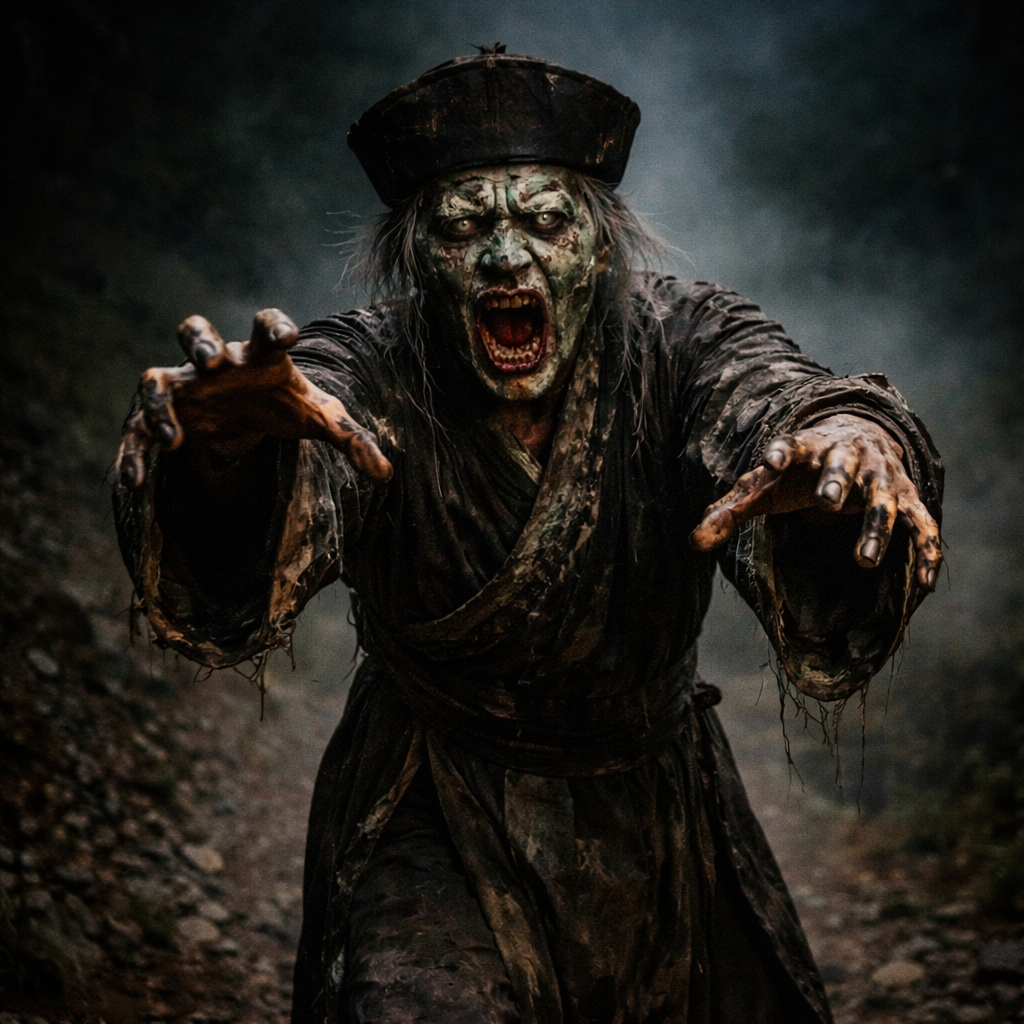 Jiangshi, an undead being in Chinese mythology